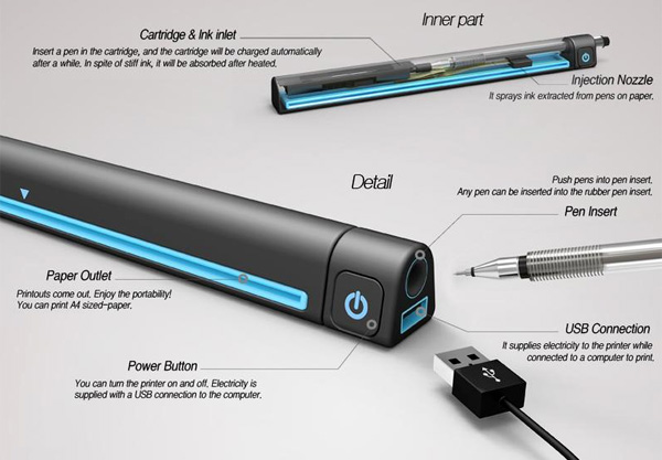 Pen printer : l’imprimante légère comme une plume