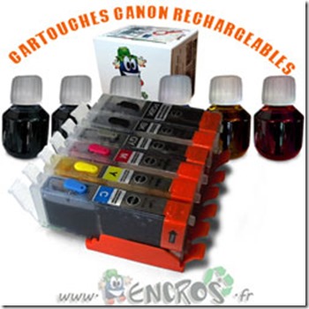 Le kit de cartouches rechargeables Canon PGI 550/ CLI 551 disponible sur Encros.fr!!