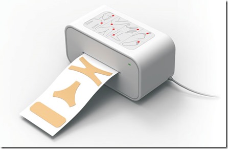 Band Aid Printer : imprimez vous un bandage en toute simplicité!