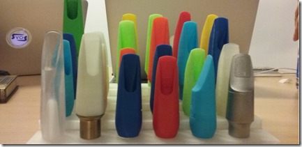 Vous pouvez faire imprimer vos becs de saxophone