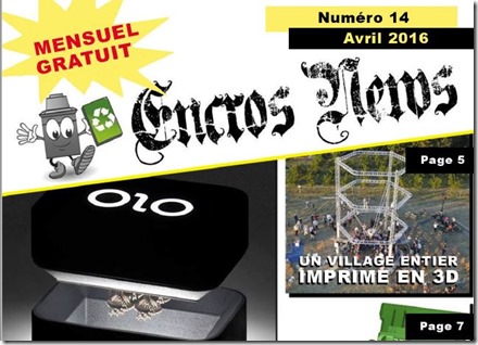 Le magazine mensuel d’Encros débarque enfin