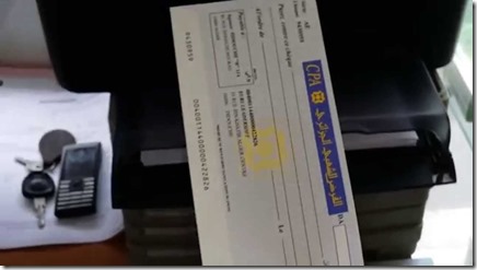 Ils tentent de payer avec un faux chèque imprimé