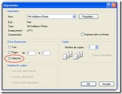 parametres impression